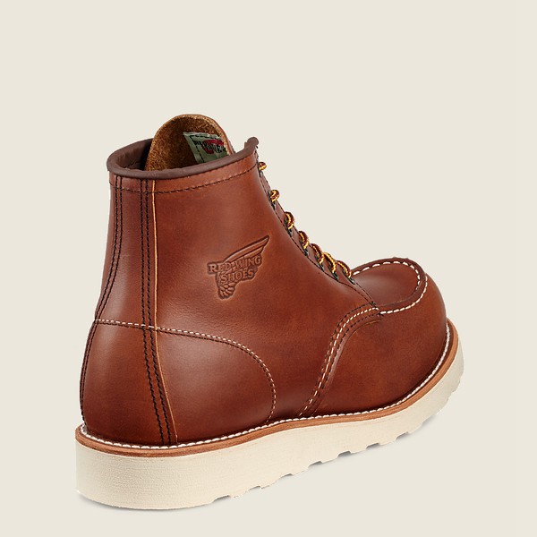 Red Wing Mens Work Boots - Traction Tred - 6-inch Soft Toe - Brown - JTQ968120